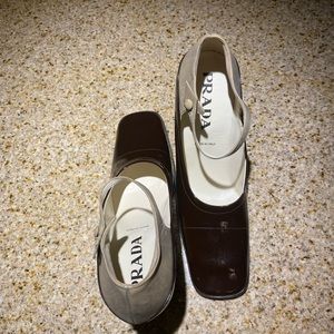 Prada two tone vintage Mary Jane